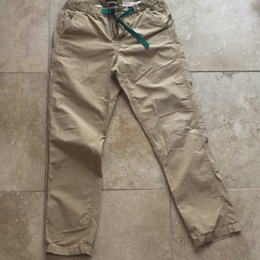 J. Crew Tan Chinos Relaxed Fit Cotton Blend